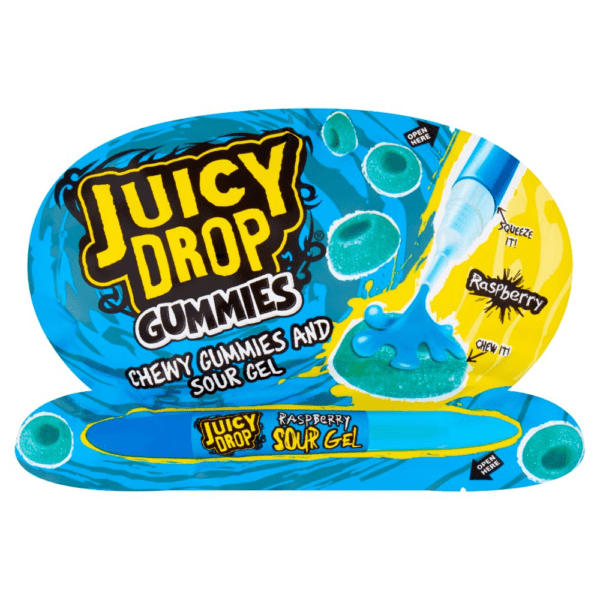 Bazooka Juicy Drop Gummies Xtreme Sour Gel