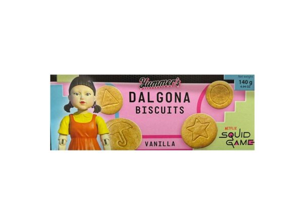 Cooki Yummers Squid Game Vanilla Butter Dalgona Biscuits 140g
