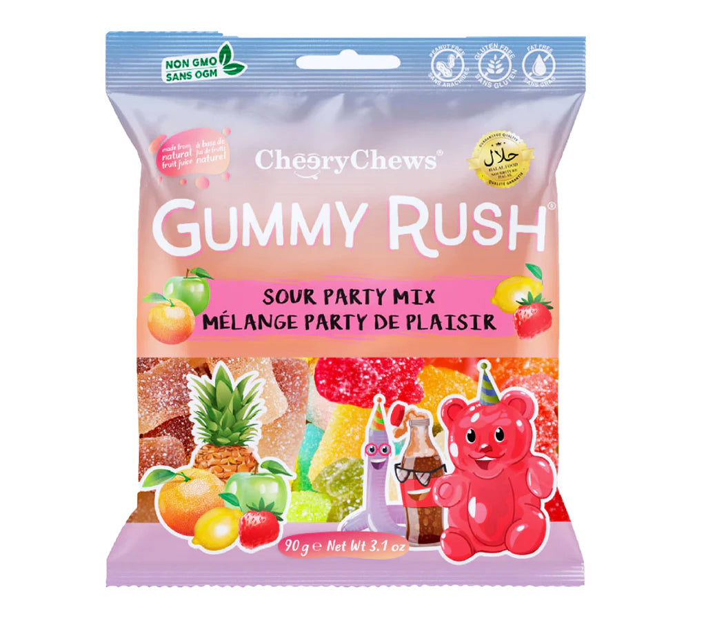 Gummy Rush Sour Party Mix 90g (HALAL)
