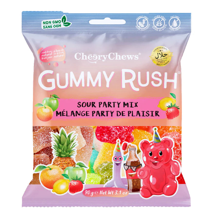 Gummy Rush Sour Party Mix 90g (HALAL)