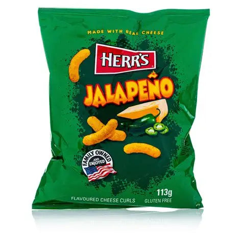 Herr's Jalapeno Cheese Curls 113g