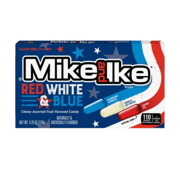 Mike & Ike Red White & Blue 120g