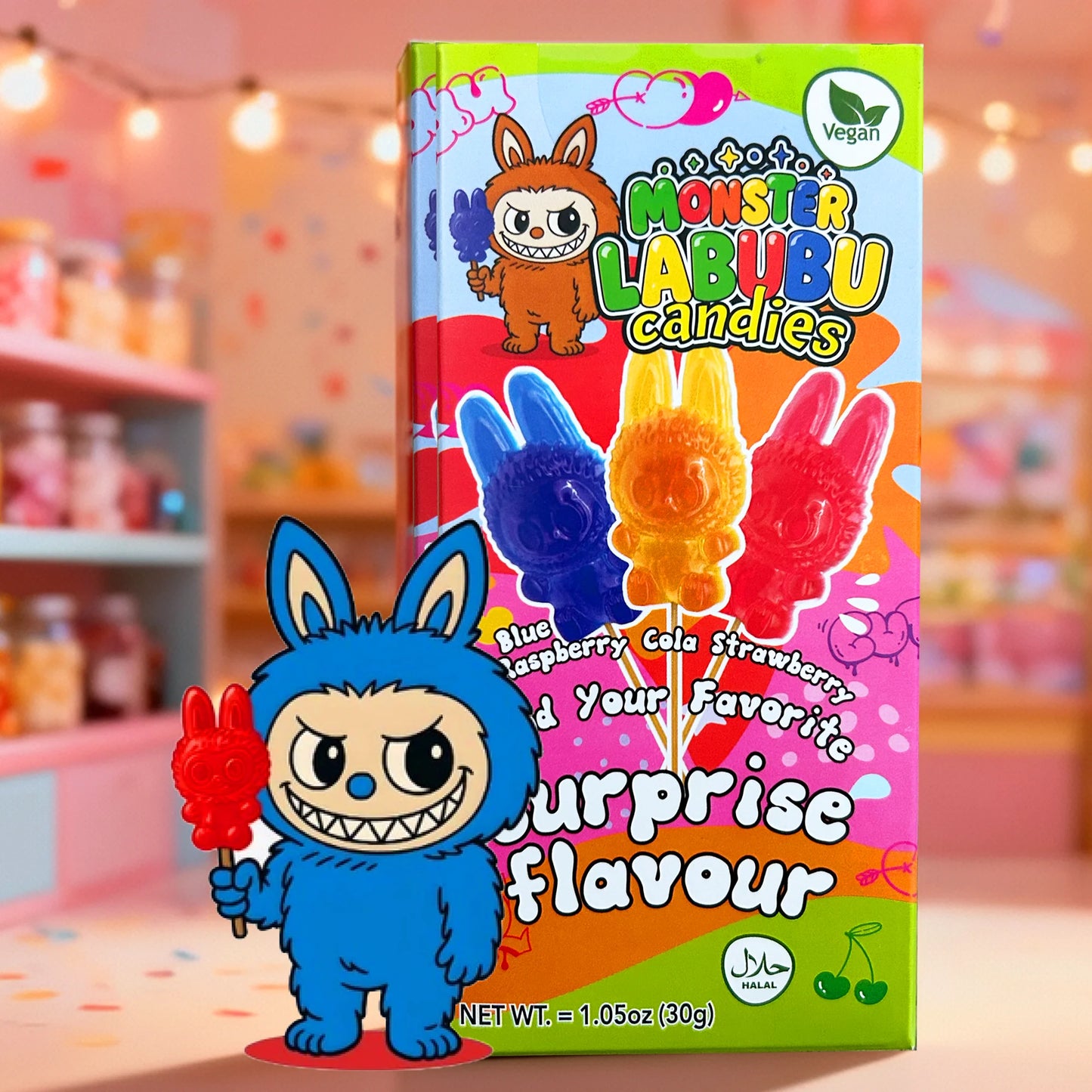 Monster Labubu Candies Lolly 30g