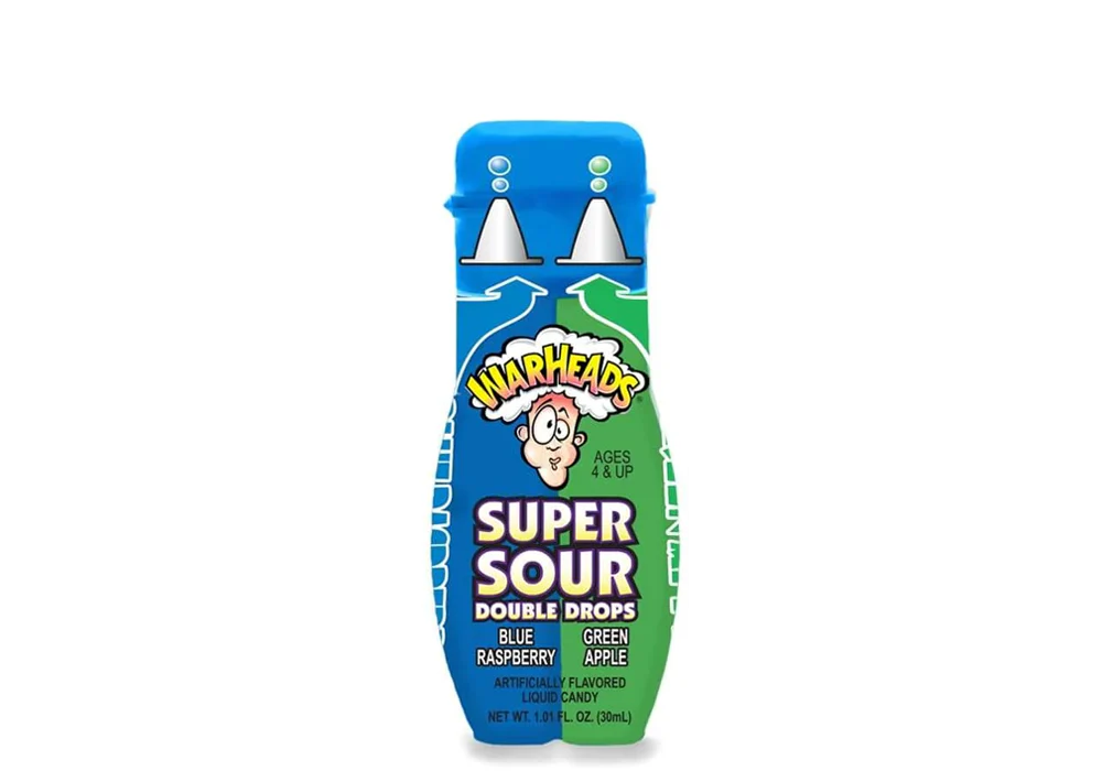 Warheads Super Sour Double Drops 30ml - Blue Raspberry & Green Apple