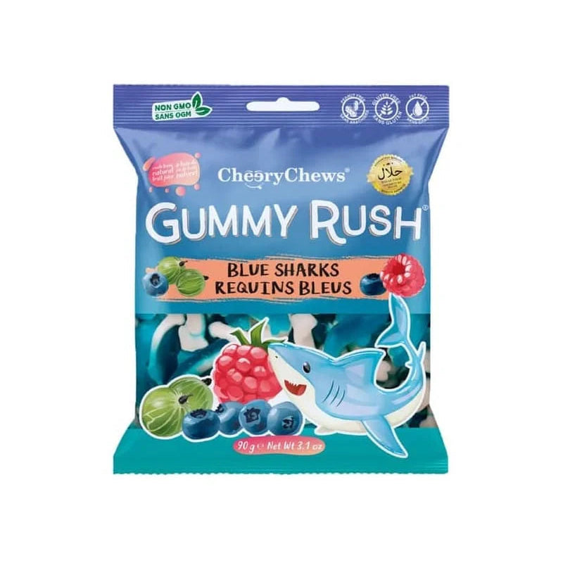 Gummy Rush Blue Sharks 90g (HALAL)