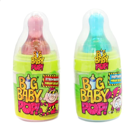 Bazooka Big Baby Pop Mega Sour 32g