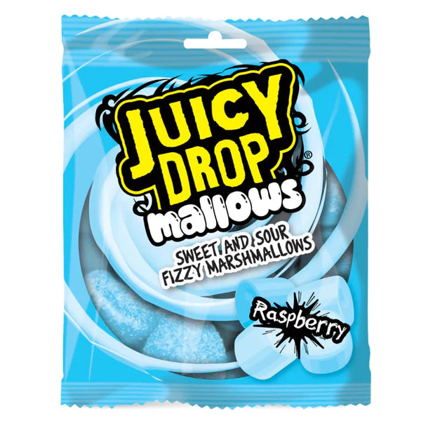 Bazooka Juicy Drop Mallows Raspberry 100g