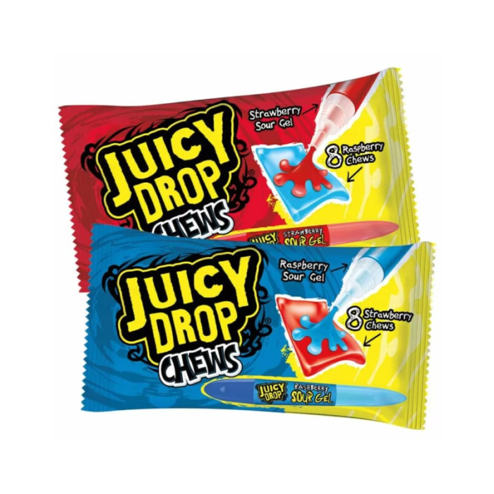 Bazooka Juicy Drop Soft Chews with Sour Gel 67g