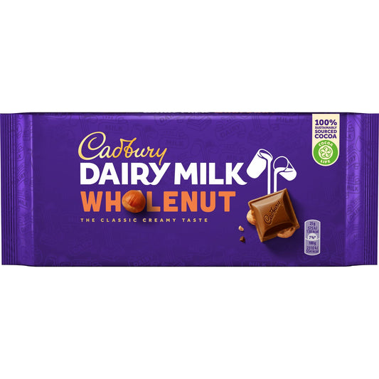 Cadbury Dairy Milk Wholenut 180g
