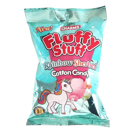 Charms Fluffy Stuff Rainbow Sherbet Cotton Candy 60g