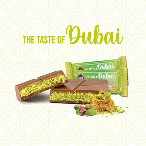Elite Dubai Chocolate with Pistachio Kunaffe 90g