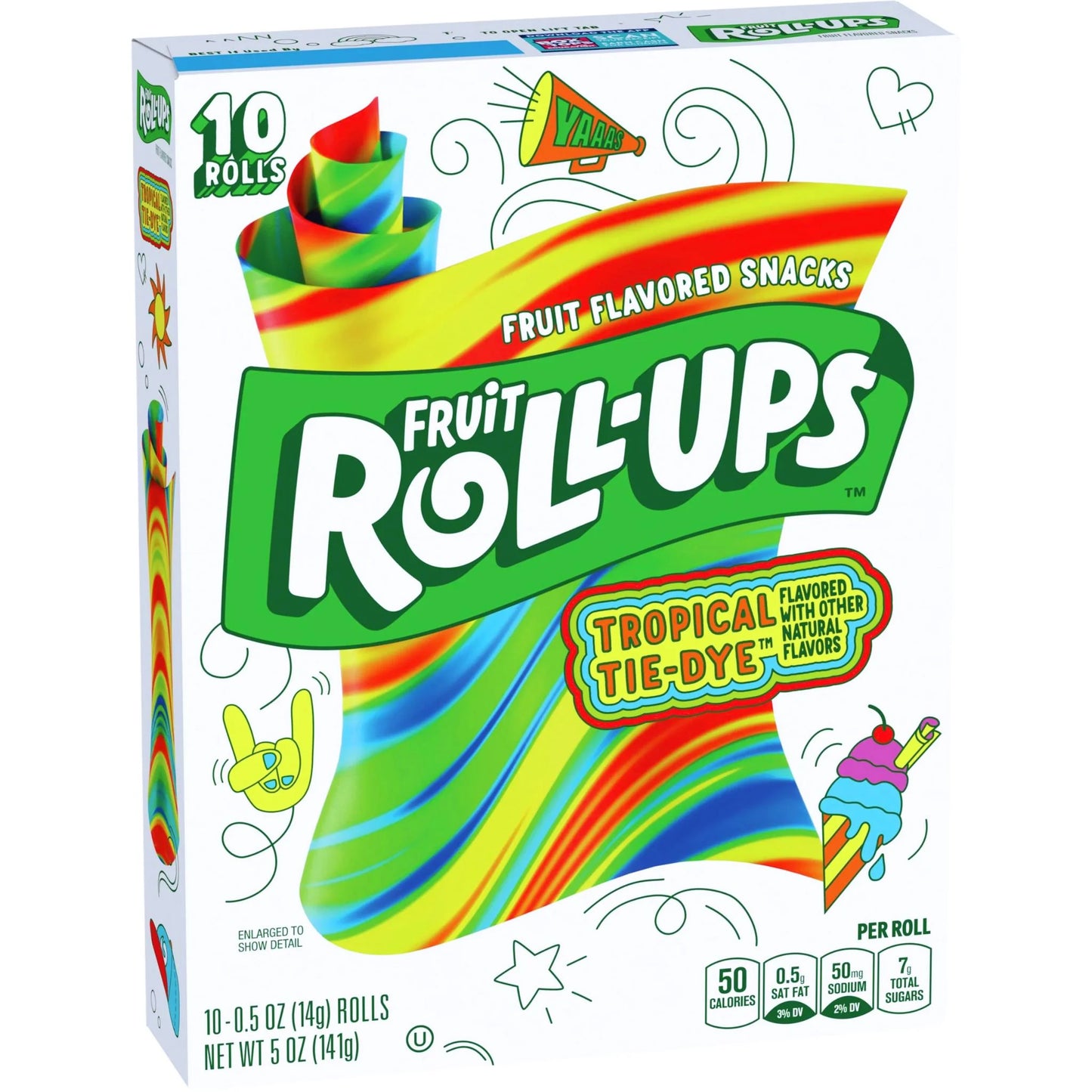 Fruit Rolls Ups Tropical Tie Dye 141g