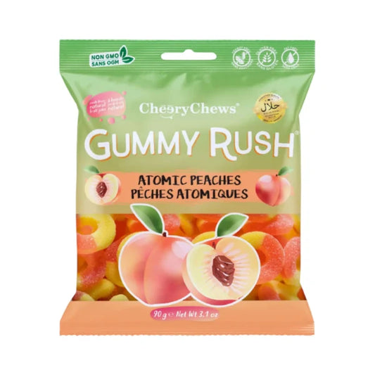 Gummy Rush Atomic Peaches 90g (HALAL)