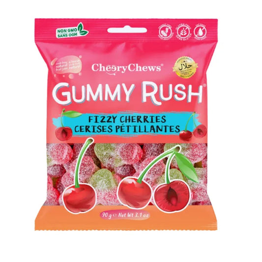 Gummy Rush Fizzy Cherris 90g (HALAL)