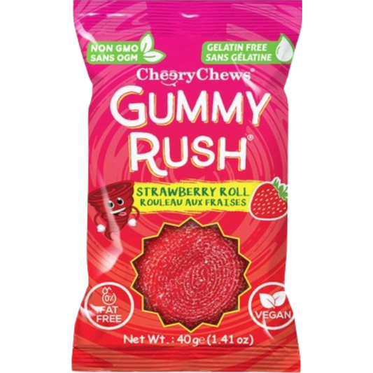 Gummy Rush Roll Strawberry 40g (HALAL)