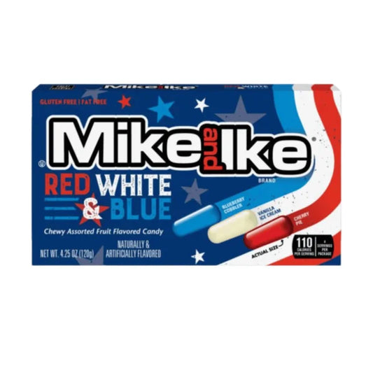 Mike & Ike Red White & Blue 120g