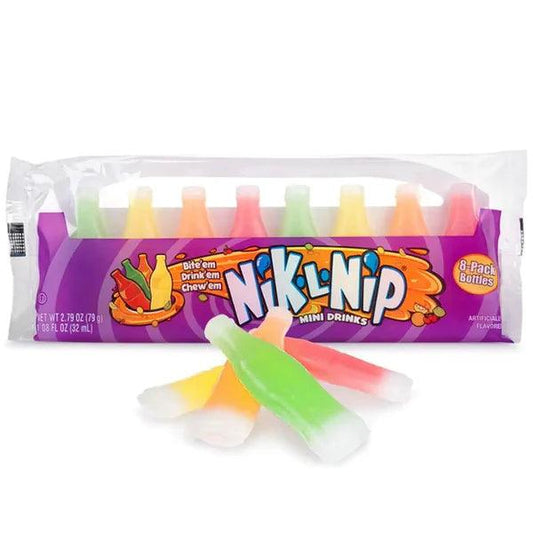 Wax Candy Nik-L-Nip 8 Mini Drinks 78g