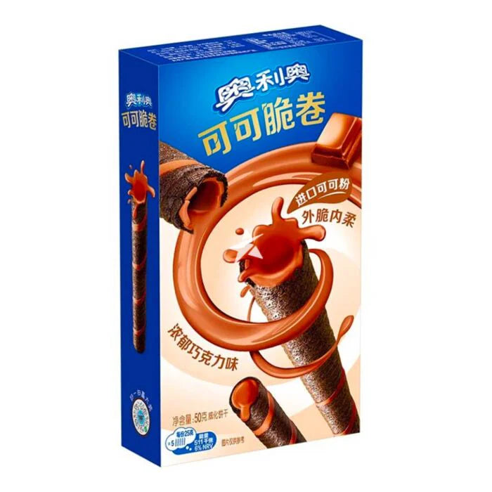 Oreo Coco Crisp Rolls Rich Chocolate 50g