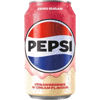 Pepsi Strawberry & Cream 330ml (ZERO SUGAR)