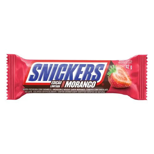 Snickers Morango Strawberry 42g Brazilian