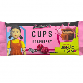Squid Game Yummers Peanut Cream & Raspberry Cups 40g