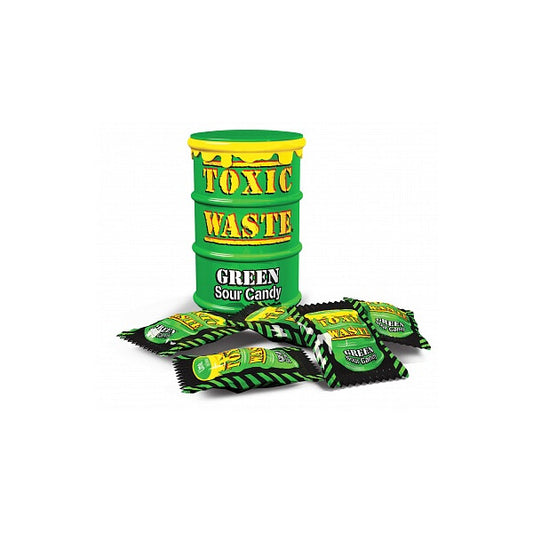 Toxic Waste Green Sour Candy Drum 42g