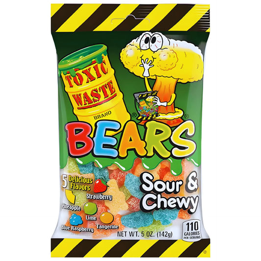 Toxic Waste Sour Gummy Bears 142g