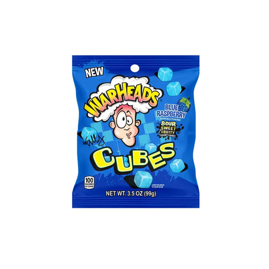 Warheads Blue Raspberry Cubes 99g