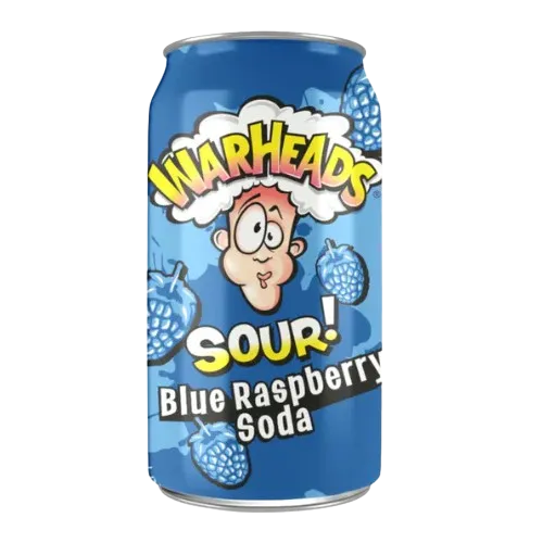 Warheads Blue Raspberry Sour Soda 330ml