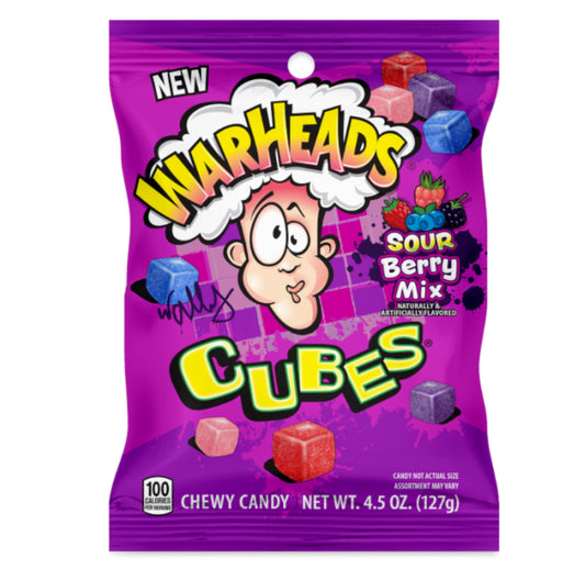 Warheads Cubes Sour Berry Mix 127g