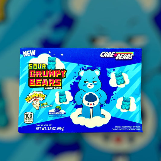 Warheads Sour Grumpy Bears Blue Raspberry 99g