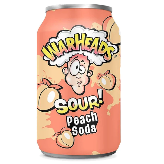 Warheads Peach Sour Soda 330ml